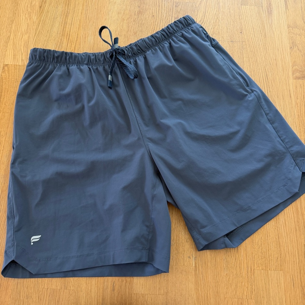 Fabletics MEDIUM Gray Blue The One Shorts Lined